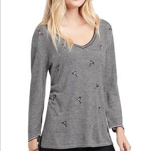 Nic + Zoe Cosmo Striped Sweater size XL